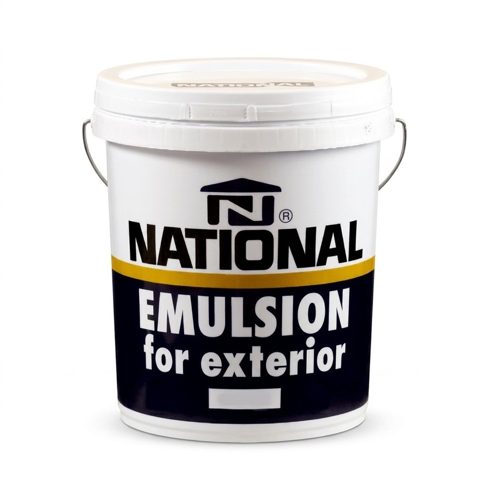 National สีน้ำทาภายนอก ด้าน 300 ถัง สีขาว
