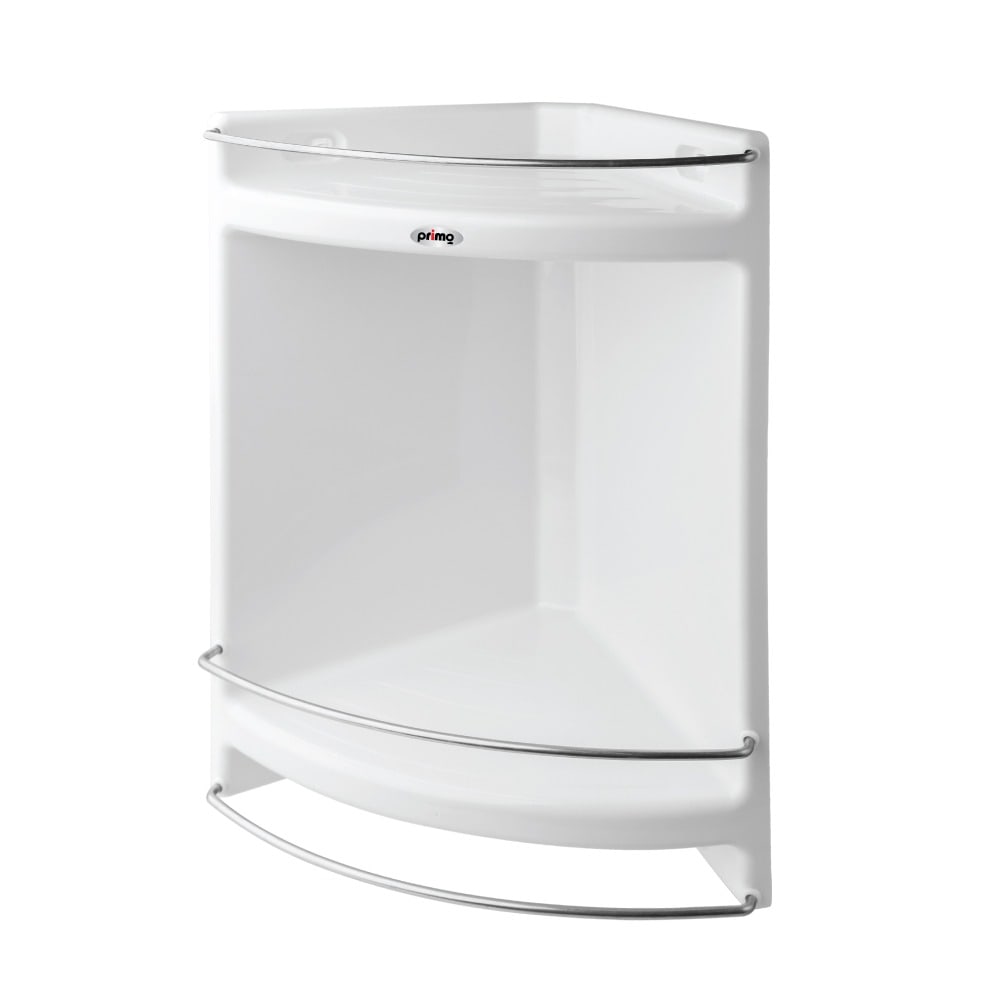 Primo ชั้นวางแชมพูเข้ามุม 2 ชั้น พร้อมราว Stainless 304 รุ่น Deep Compact
