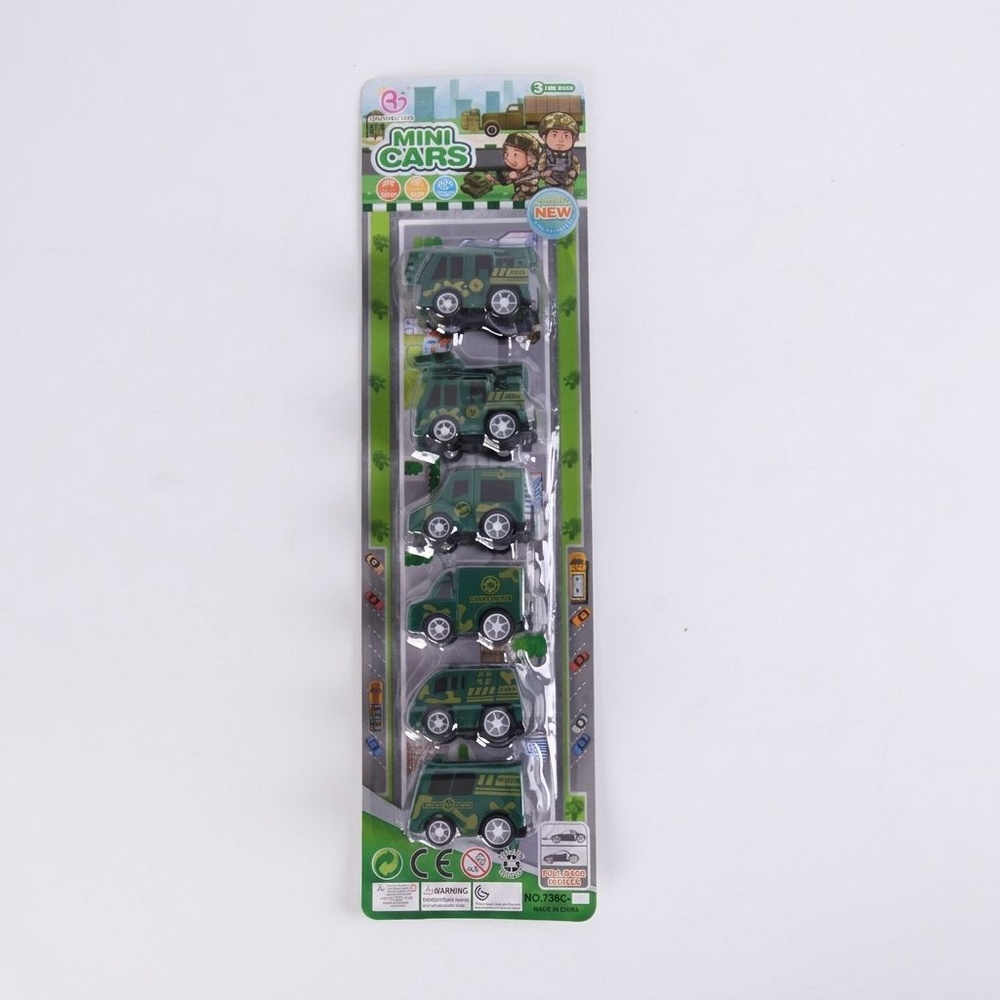 TOYS ของเล่นชุดรถทหารสนุก บรรจุ6คัน คละแบบ#738C-3 (37x10x3.5ซม.)