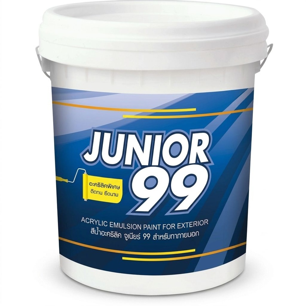 NIPPON PAINT สีน้ำภายนอก JUNIOR 99 900 ขนาด 1 แกลลอน สีขาว