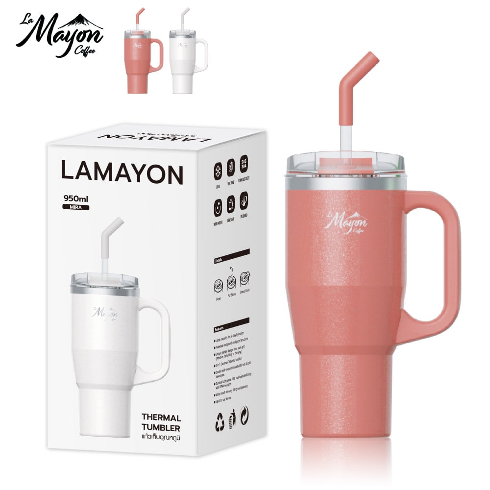 LAMAYON แก้วเก็บอุณหภูมิ 950 มล. MIRA คละสี