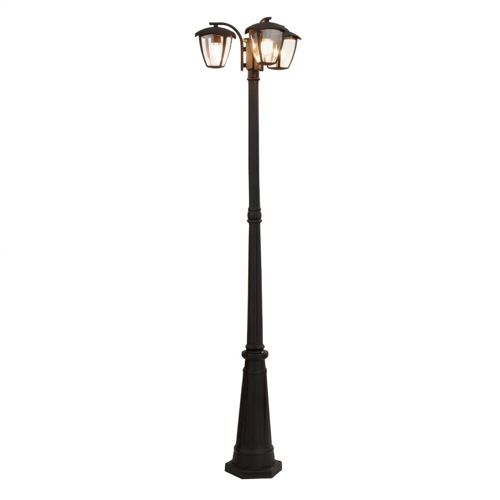 EILON โคมไฟสนาม 3*E27 สูง 198cm รุ่น RH025P/3 สีดำ