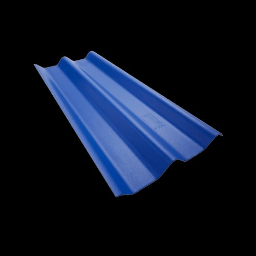 ตราเพชร กระเบื้องหลังคาลอนคู่ 0.4x50x120 ซม. สีฟ้ารุ่งโรจน์