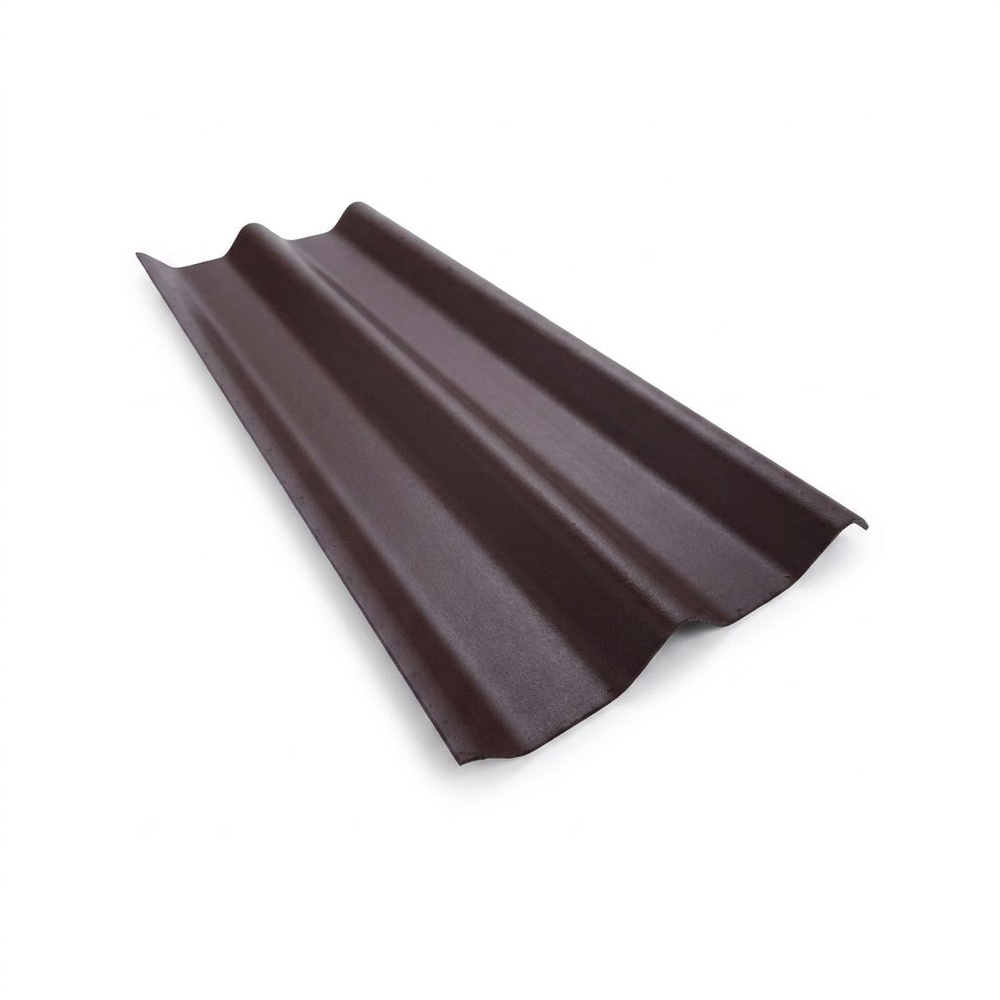 ตราเพชร กระเบื้องหลังคาลอนคู่ 0.4x50x120 ซม. สีน้ำตาลสุขสันต์