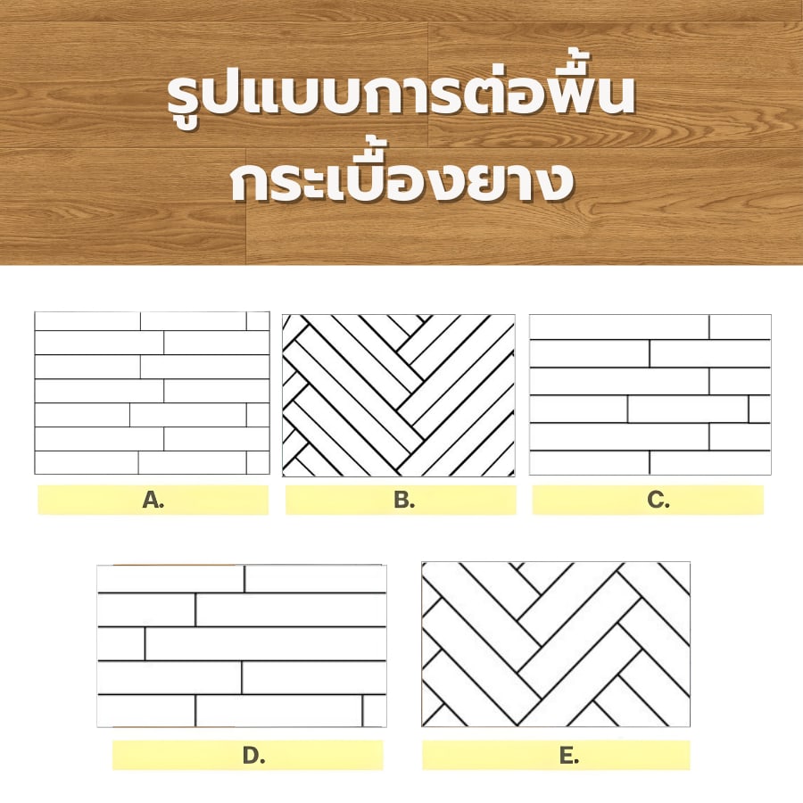 กระเบื้องยาง SPC Click lock 184x1220x4มม รุ่น 6408 (2.694ตรม./12แผ่น) TAPIO Teak
