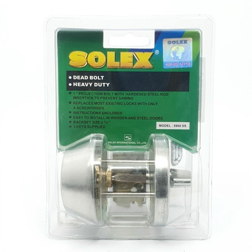 SOLEX กุญแจลิ้นตายล็อคด้านเดียว 5900 SS