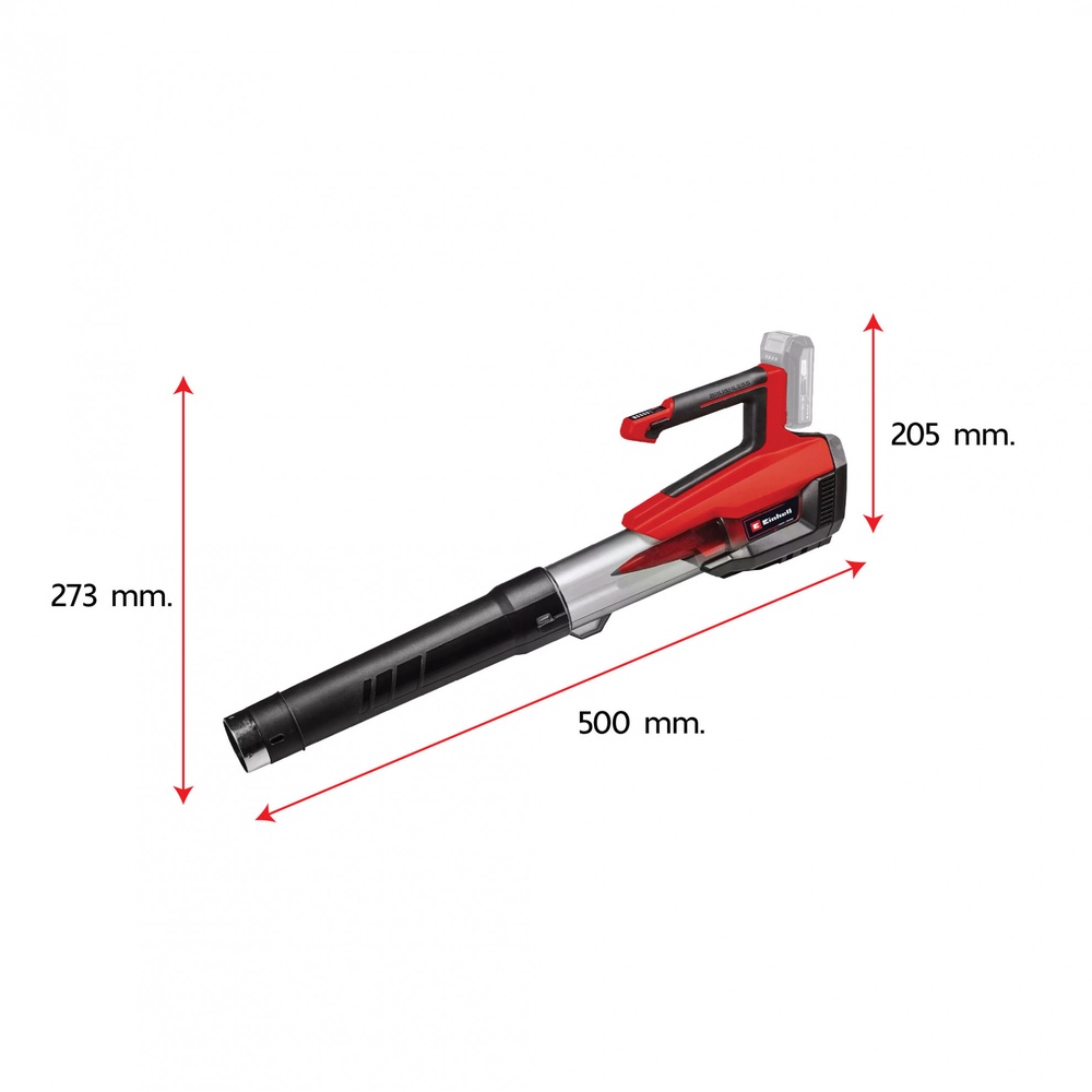 Einhell เครื่องเป่าใบไม้ไร้สาย ขนาด 18V ความเร็วลม 200Km./Hr. รุ่น GP-LB 18/200 Li E Brushless