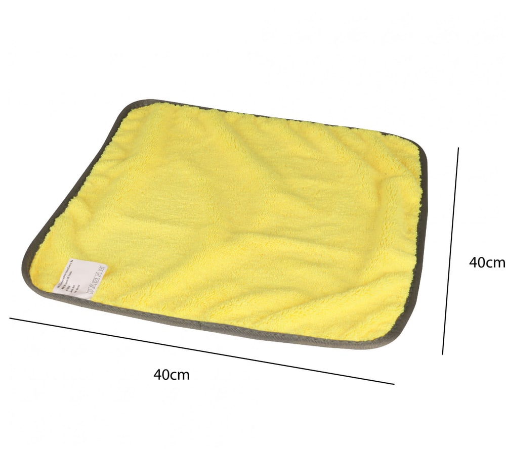 ICLEAN ผ้าเช็ดทำความสะอาด 2 ชิ้น ขนาด 40x40 ซม. รุ่น SuperClean TG59348 สีเทา