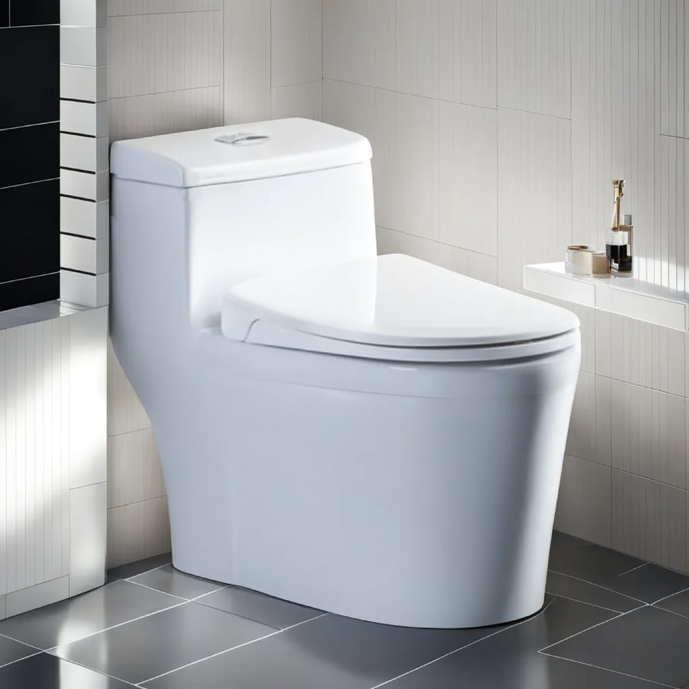 Verno สุขภัณฑ์ชิ้นเดียว แบบกดบน รุ่น รอคโค VN-2186