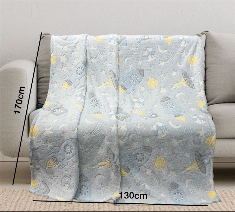 Truffle ผ้าห่ม รุ่น Momo-04 ขนาด 130x170 ซม. สีเทาอ่อน
