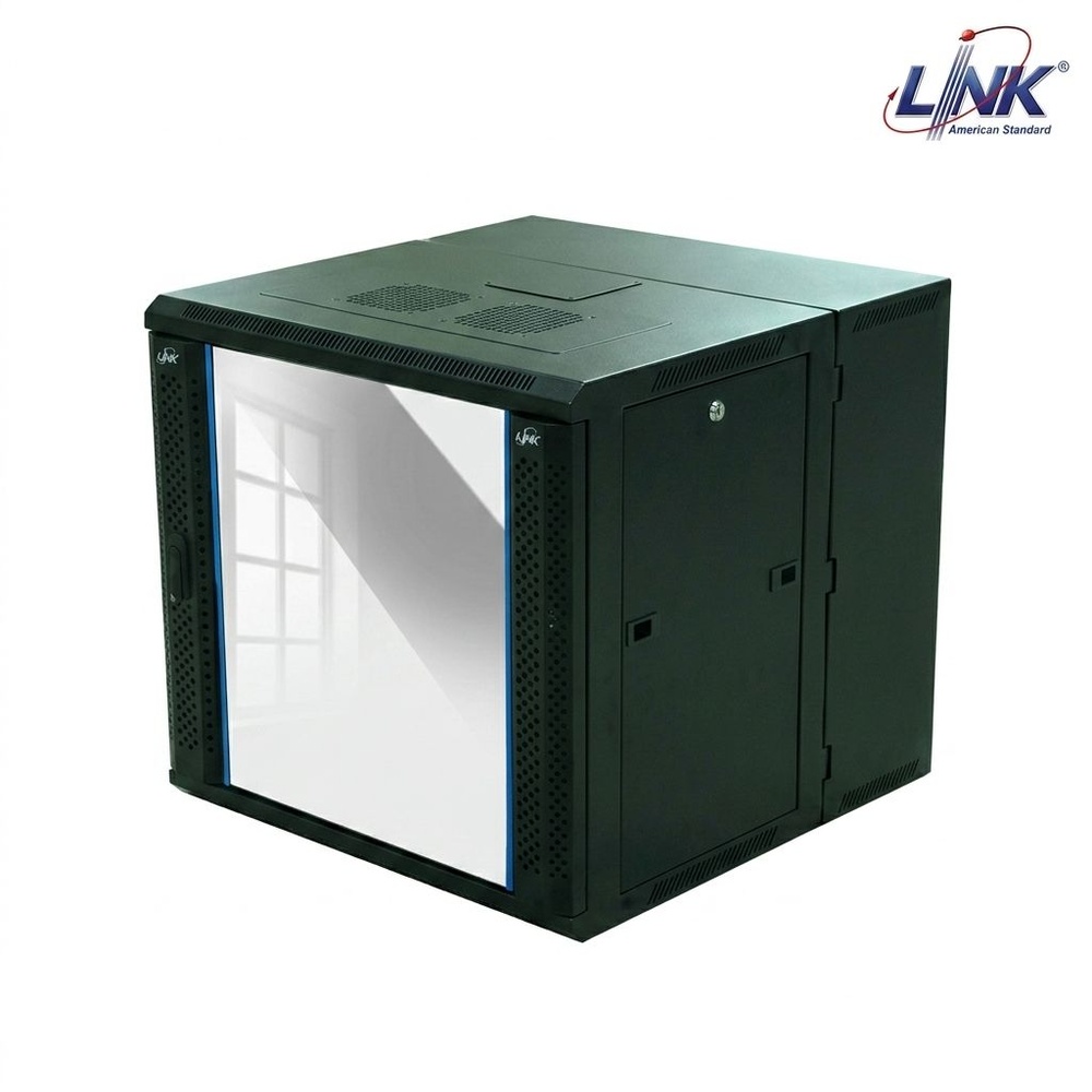 LINK ตู้ Rack Cabinet 6U ขนาด 19 ลึก 40cm รุ่น CW1-60406G สีดำ (ใช้ได้กับทุกรุ่น)