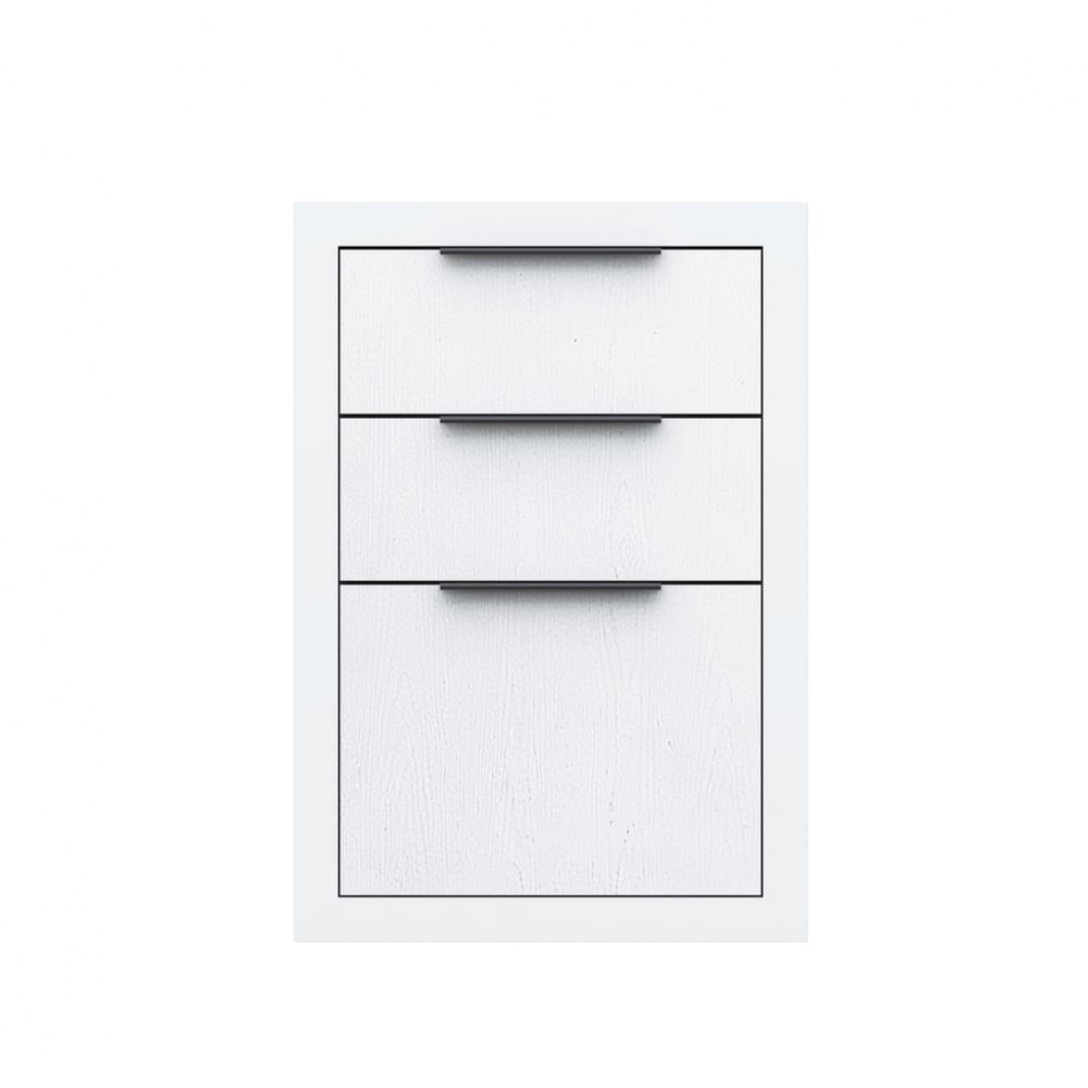 CLOSE Lumine ตู้ลิ้นชัก uPVC 44X65 ซม. เซาะร่อง สีเพียวไวท์