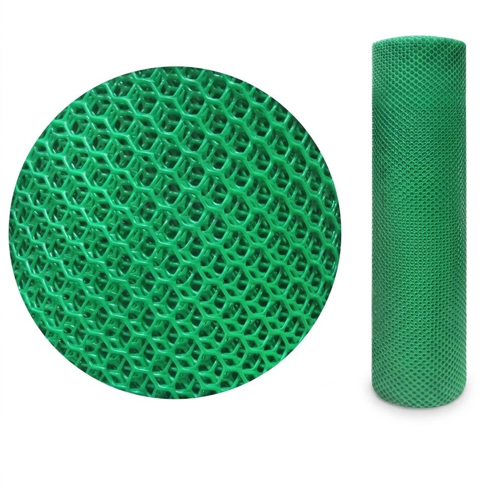 Leo Net ตาข่ายพลาสติก หกเหลี่ยม 17MM.90CMx30M. รุ่น#322 สีเขียว
