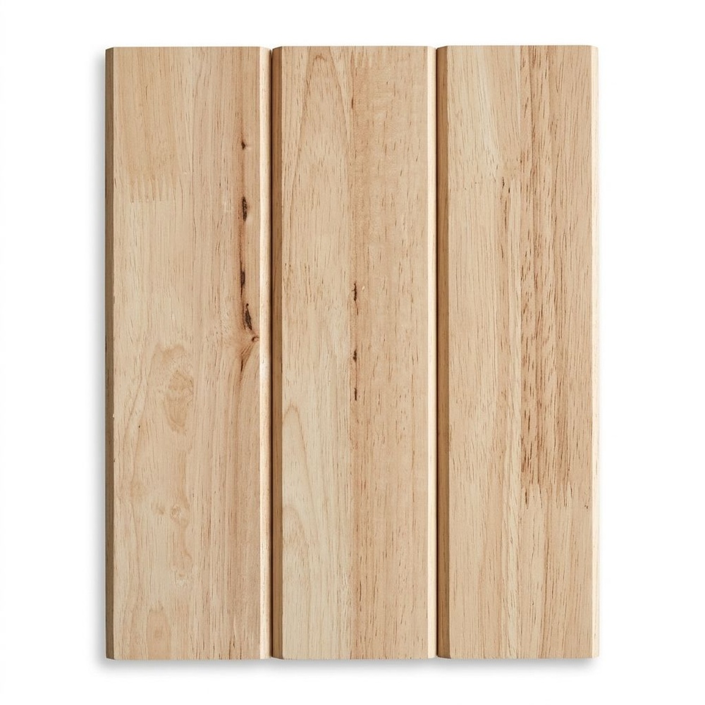 GREAT WOOD ฝ้าระแนงไม้ ไม้ยางพาราจ๊อยส์ BC (1x5) 1/2"x4"x150ซม.
