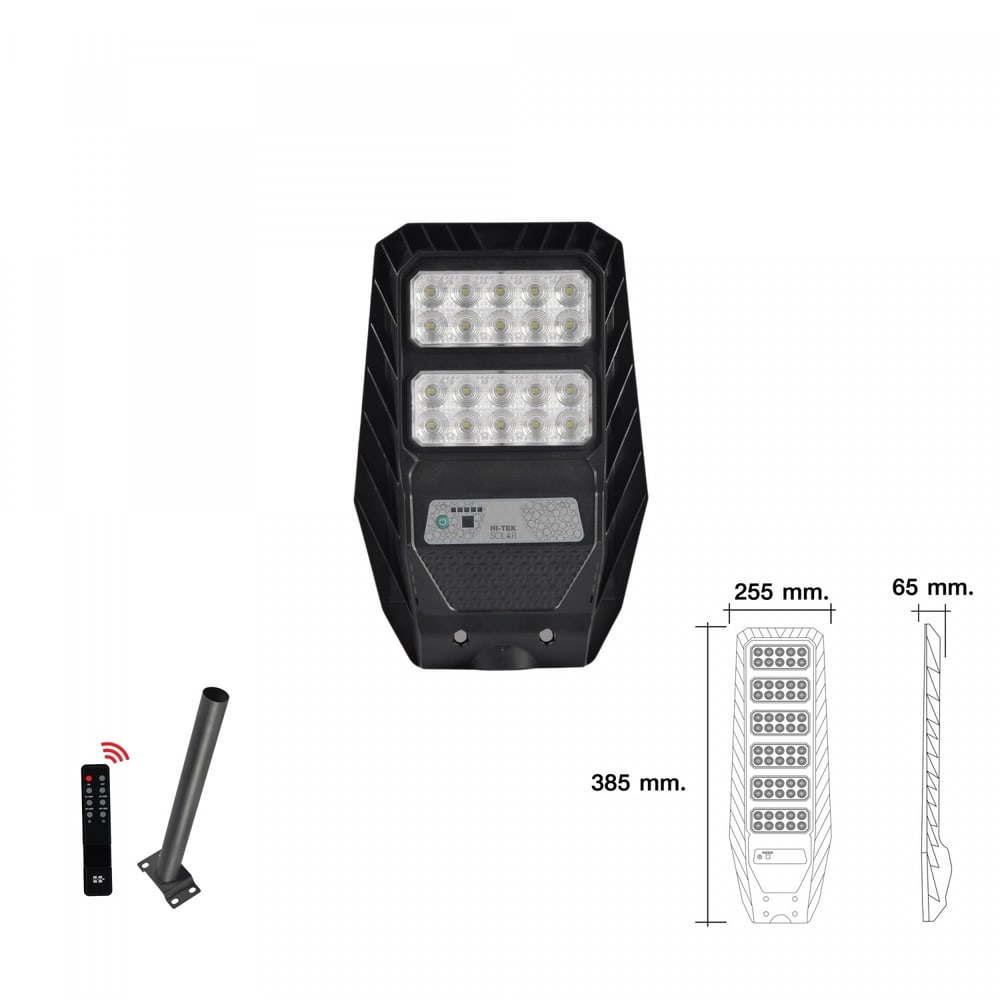 HI-TEK โคมไฟถนนโซล่าLED รุ่น เวก้า X 100W แสงขาว