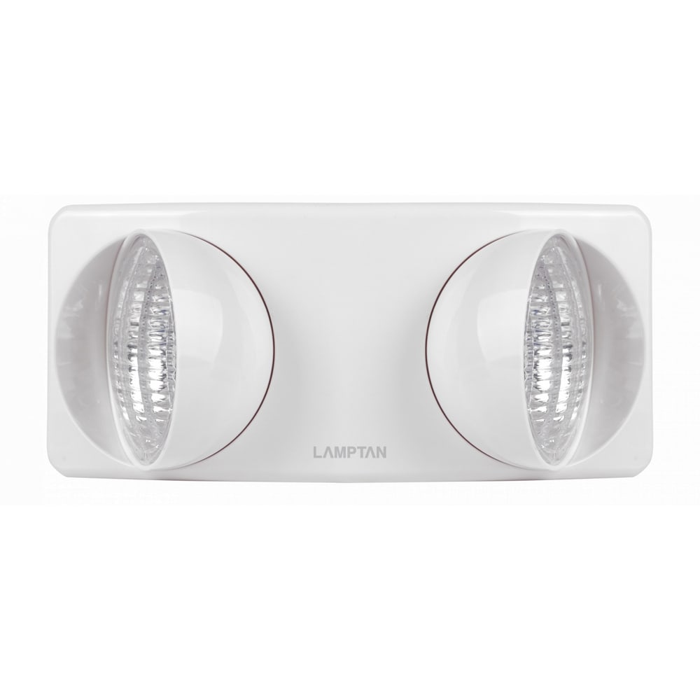 LAMPTAN โคมไฟฉุกเฉิน LED 5W รุ่นทวินลักส์ แสงเดย์ไลท์