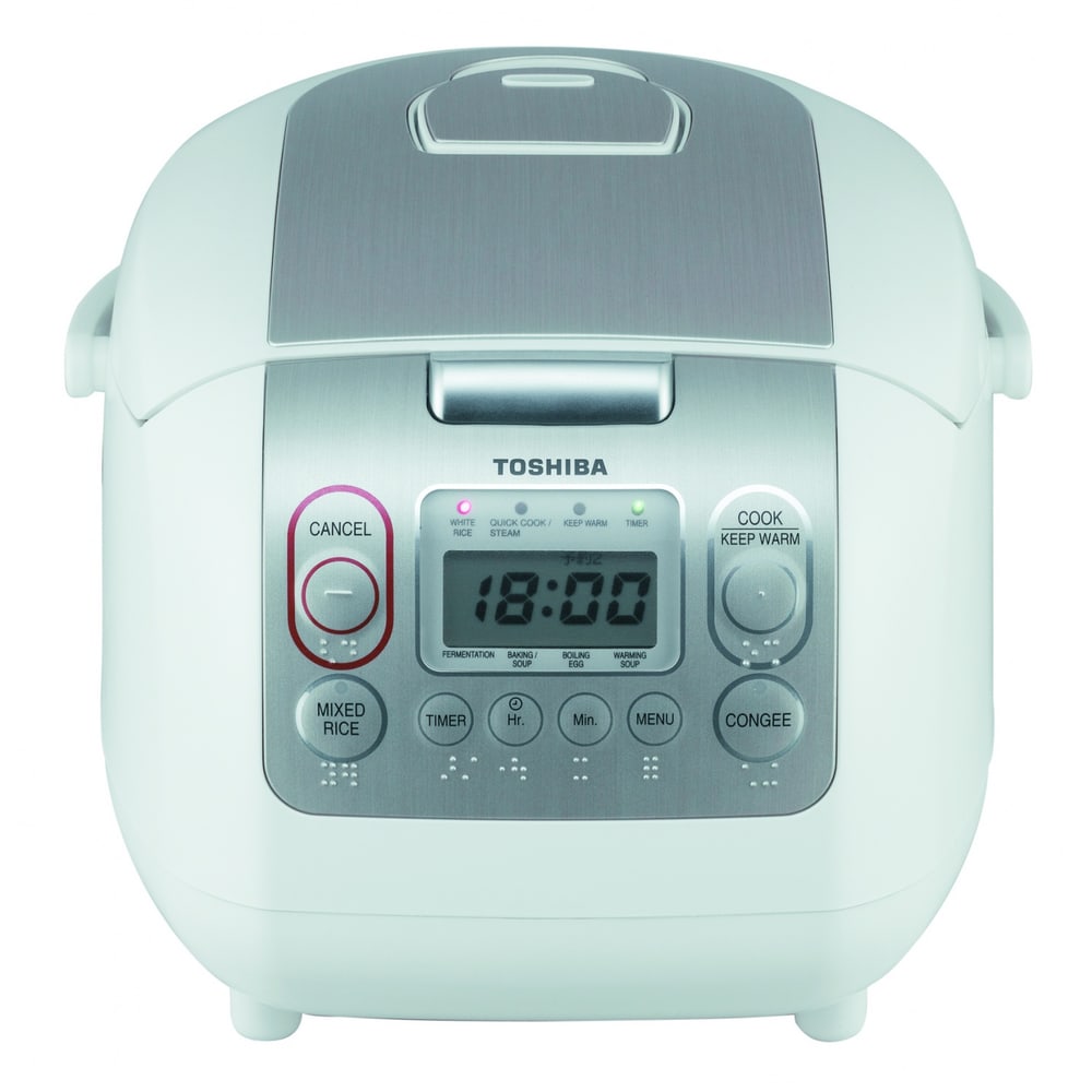 TOSHIBA หม้อหุงข้าวดิจิตอล 1.8 ลิตร RC-18NMF(WT)A สีขาว