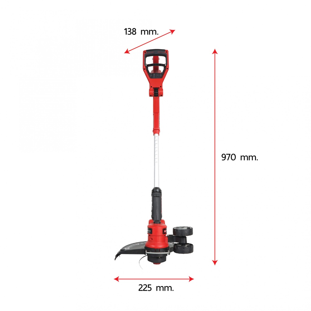 Einhell เครื่องเล็มหญ้าไร้สาย ขนาด 18V เส้นผ่าศูนย์กลางการตัด 30cm. รุ่น GE-CT 18/30 Li Solo