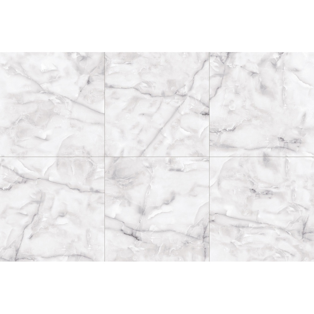 Marbella กระเบื้องเซรามิก 60x60 ซม. รุ่น อาร์กติก ไวท์ JMZ6428 Glossy (4P) random