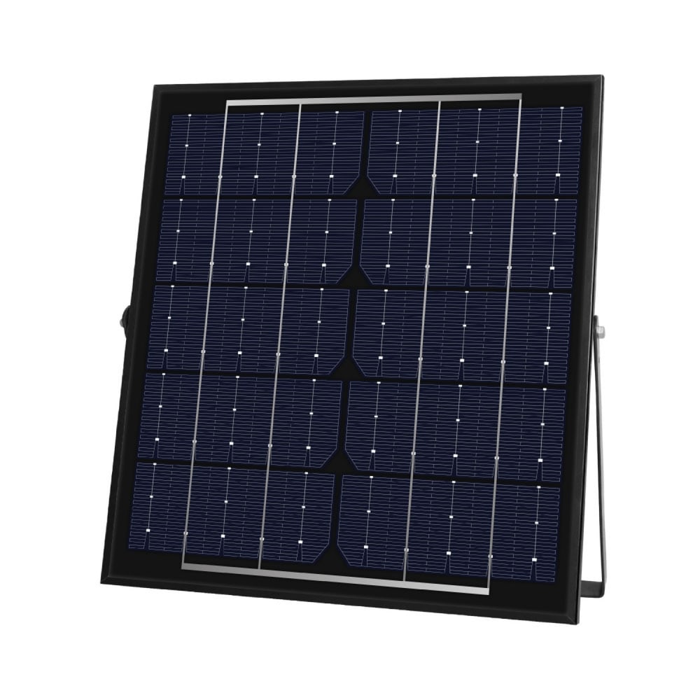 LAMPTAN โคมไฟฟลัดไลท์โซลาร์เซลล์ LED 50W รุ่นไรโน + รีโมท IP65 แสงเดย์ไลท์