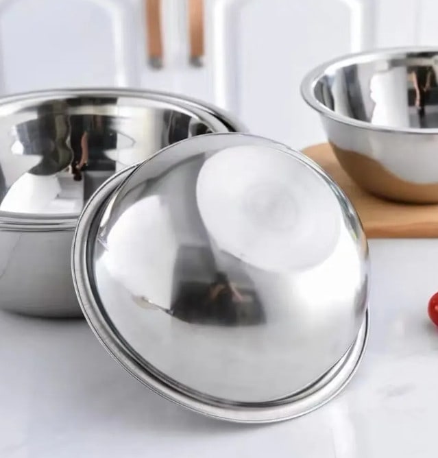 SANE ชามผสมสเตนเลส 23 ซม. CHINO-23 สีเงิน
