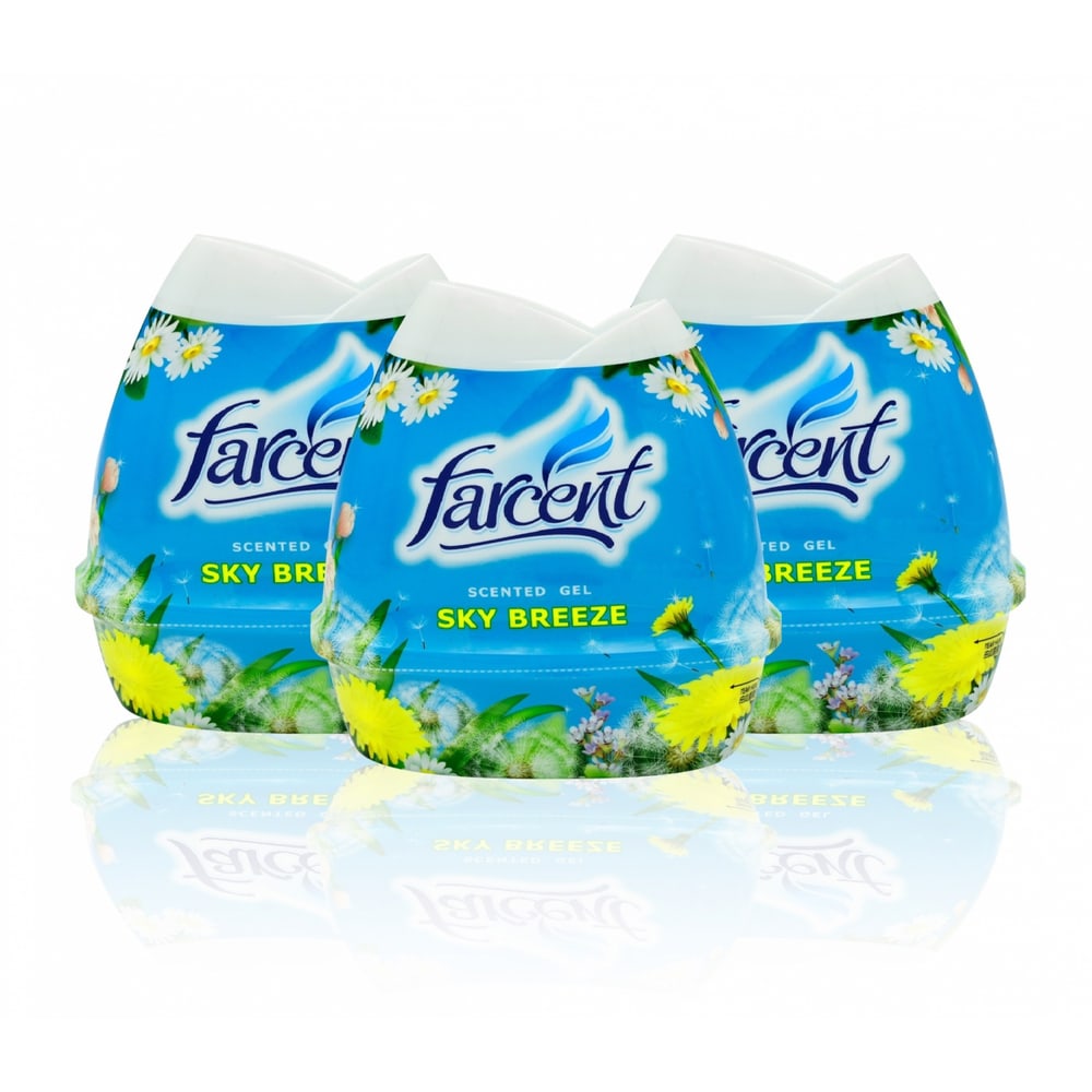 FARCENT เซ็นท์เต็ดเจล กลิ่นสกายบรีซ 200 กรัม (2แถม1/แพ็ค)