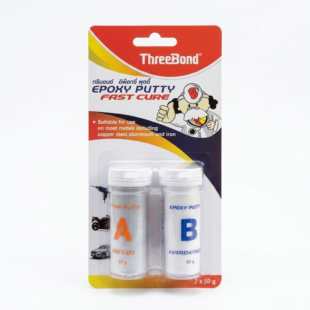 THREEBOND อีพ็อกซี่พุตตี้ 50 กรัม x 2 PC