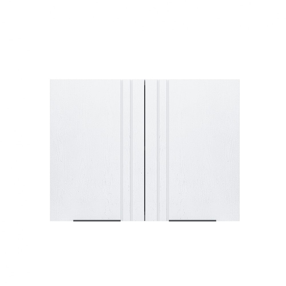 CLOSE Lumine ตู้แขวนคู่ uPVC 80x60cm. เซาะร่อง สีเพียวไวท์