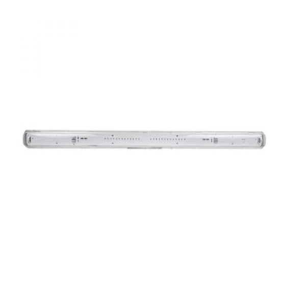EILON โคมกันน้ำกันฝุ่น LED T8 DOUBLE END รุ่น WP120/IP65/1L-XLED-T8 1x120 ซม. (โคมเปล่า) สีเทา