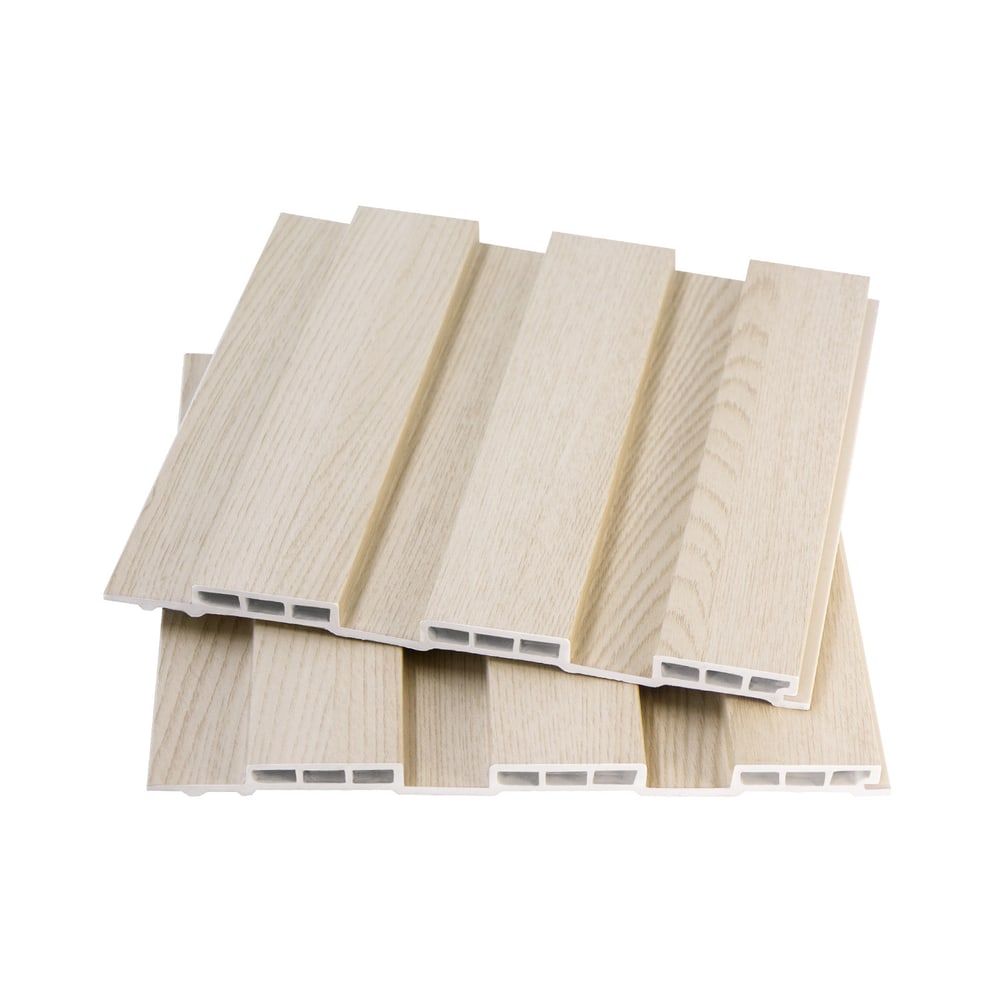 GREAT WOOD ไม้ฝ้าระแนง WPC W195 19.5x1.15x290 ซม. Light gray