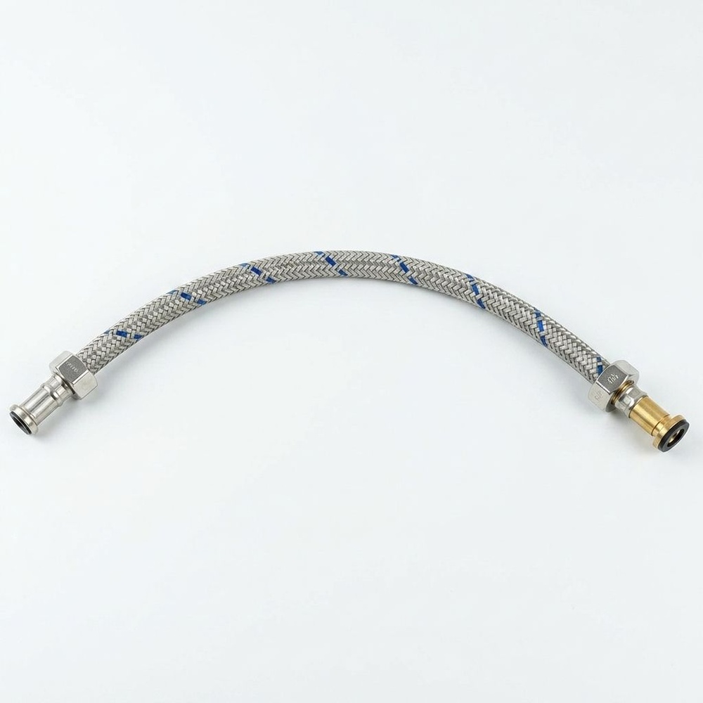 PIXO สายน้ำดีสแตนเลสสำหรับชักโครก รุ่น T-F 09 ขนาด 1/2x5/8x16 นิ้ว