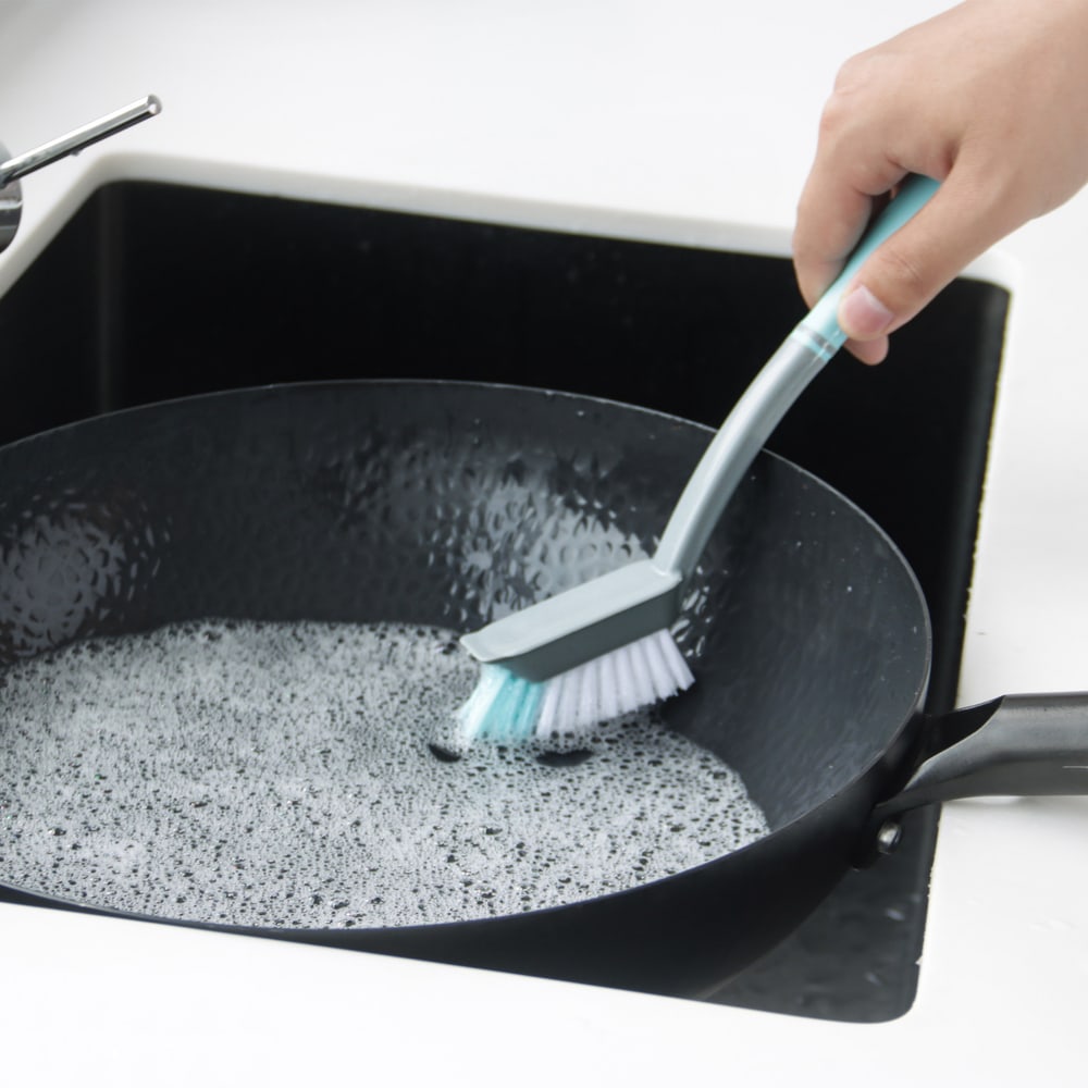 ICLEAN แปรงขัดอเนกประสงค์ รุ่น GTG52514 ขนาด 3x7x26 ซม. สีเขียว-เทา
