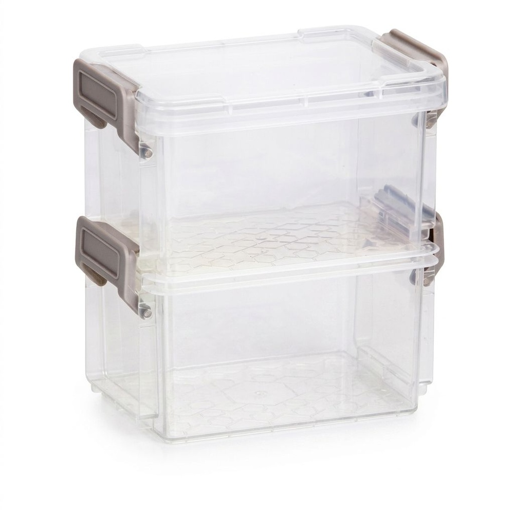 SMITH กล่องชั้นอเนกประสงค์ 2 ชั้น ขนาด 12.2x8.2x12.6ซม. รุ่น TG54866 สีใส