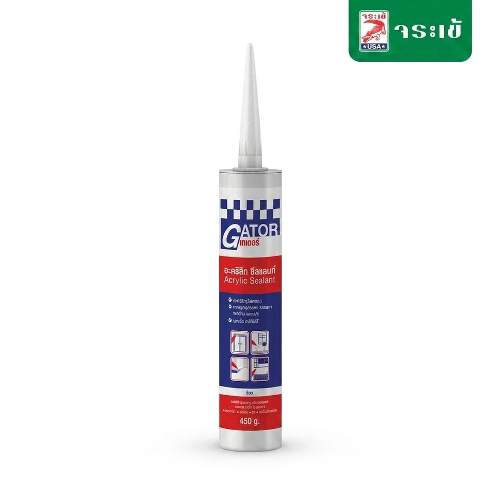 จระเข้ อะคริลิกเกเตอร์ ซีล 450 g. สีขาว