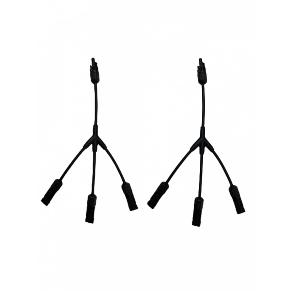 Century ขั้วต่อสายแบบเส้น MC4 สาย Y 3 ออก 1 Solar T Branch Connector