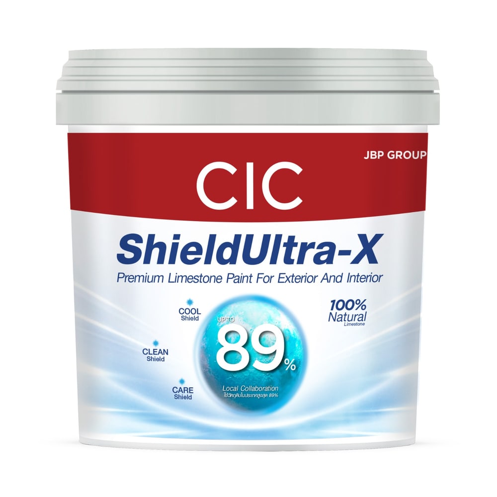 JBP สีน้ำภายนอก CIC Shield Ultra-X รุ่น 89% ด้าน เบส D ขนาด 1 กล