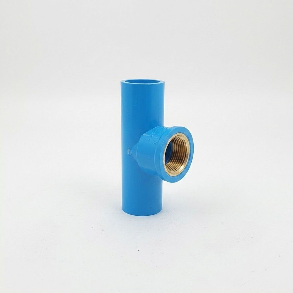 SCG สามทางเกลียวใน ทองเหลือง หนา 1/2"(18) ชั้น 13.5 สีฟ้า