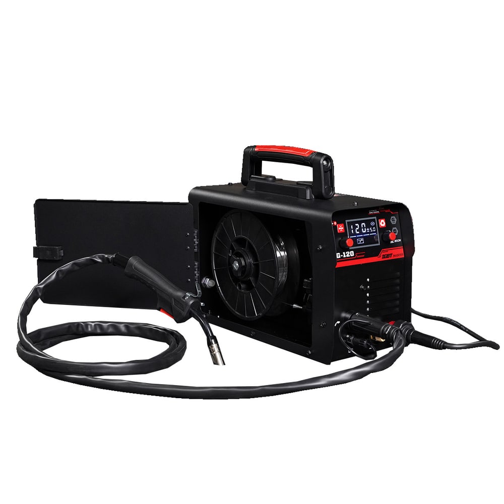 BISON เครื่องเชื่อม INVERTER MIG/MMA 120แอมป์ (LCD) รุ่น MIG/MMA-120A5K 5 กก. ไม่ใช้แก๊ส
