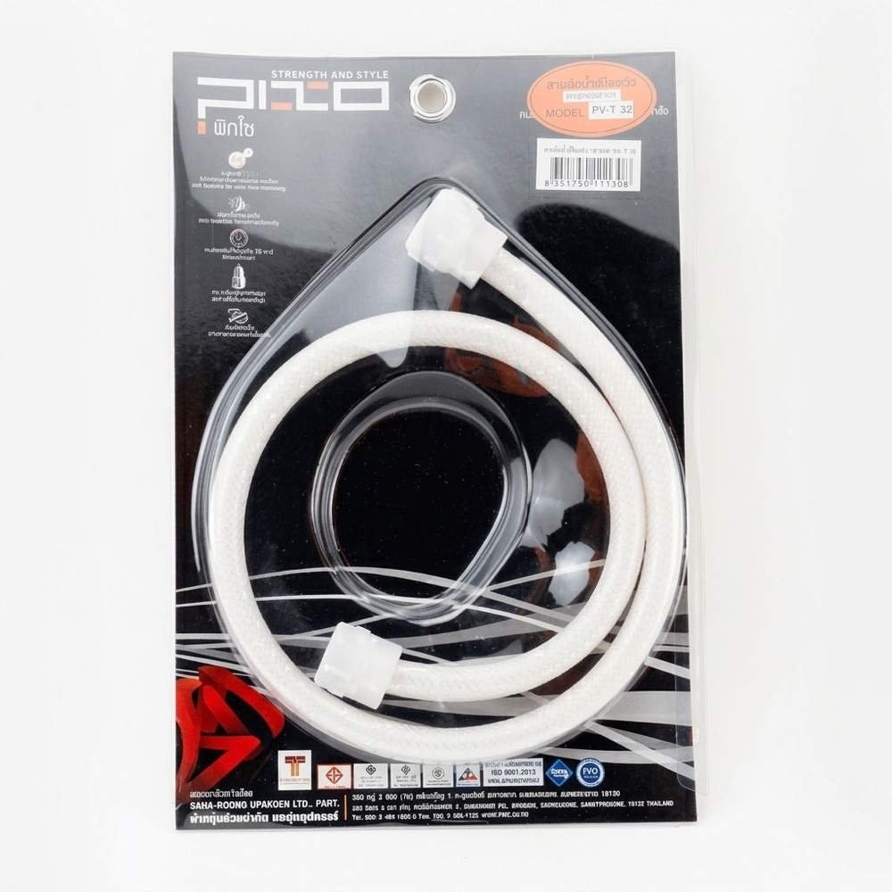 PIXO สายถักน้ำดีใยแก้ว รุ่น PV-T 32 ขนาด 1/2x5/8x32 นิ้ว