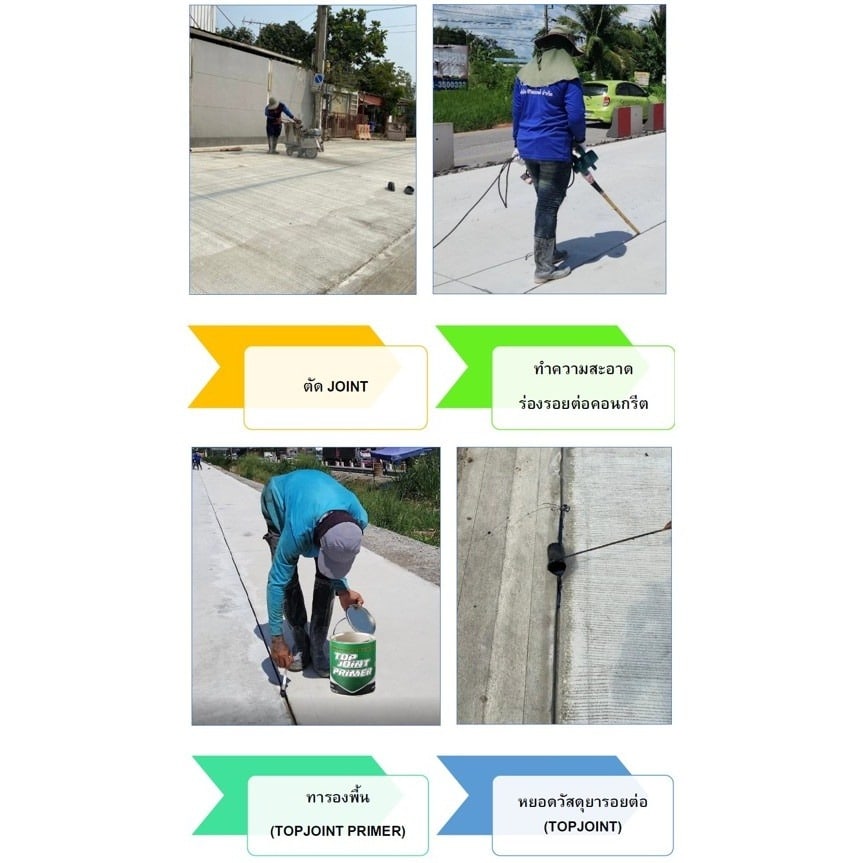 ทิปโก้ น้ำยารองพื้นวัสดุยารอยต่อคอนกรีต ท็อปจอยท์ไพรเมอร์ ขนาด 1/4กล.