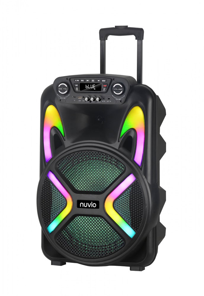 NUVIO ลำโพงปาร์ตี้ล้อลาก พร้อมไมค์โครโฟน ขนาด 15 นิ้ว รุ่น TF-B152 สีดำ