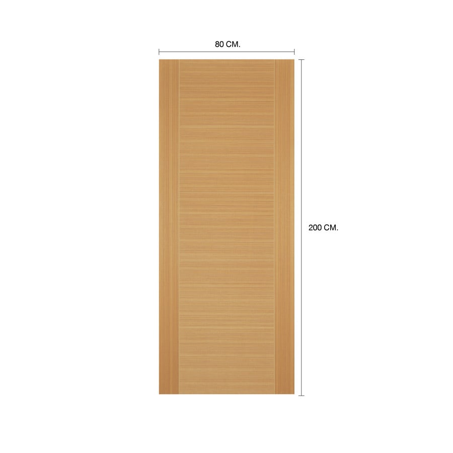 METRO ประตูภายในปิดผิววีเนียร์สัก รุ่น LTF003 ขนาด 80x200 ซม. สีสัก (ไม่เจาะลูกบิด)