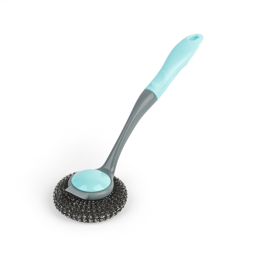 ICLEAN แปรงขัดกะทะ รุ่น GTG56928 ขนาด 7.5x9x29.5 ซม. สีเขียว-เทา