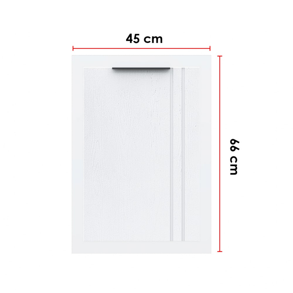 CLOSE Lumine บานซิงค์เดี่ยว uPVC 45x66 ซม. เซาะร่อง สีเพียวไวท์