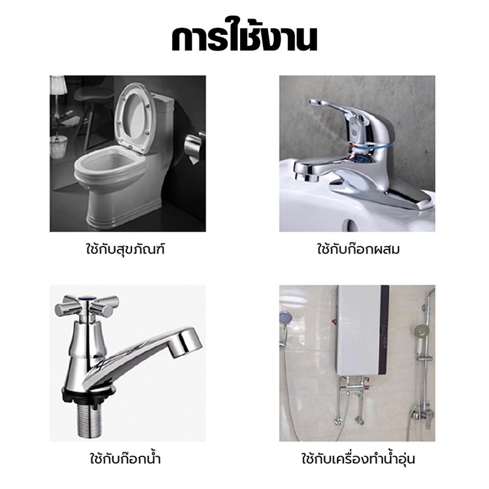 Iris สายน้ำดี PVC 1/2” x1/2” (4หุน) รุ่น IH125-35 ยาว 35ซม. (14นิ้ว)
