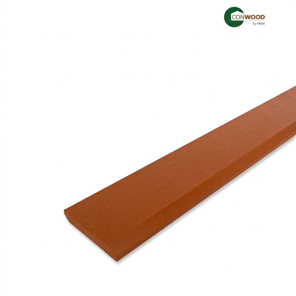 คอนวูด ไม้บัวพื้น รุ่นคลาสสิค ลายเสี้ยน หนา1.4x10x305ซม. สีมะฮอกกานี