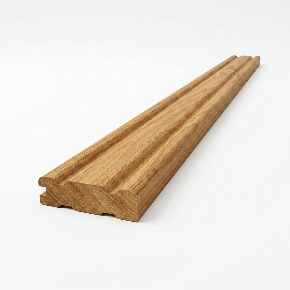 คิ้วไม้สักSJK21 1/4"x1"x4ฟุต