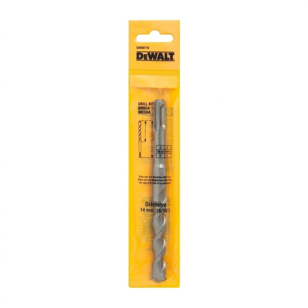 DEWALT ดอกสว่านเจาะปูน SDS Plus 14x160มม. รุ่น DW00716-B1
