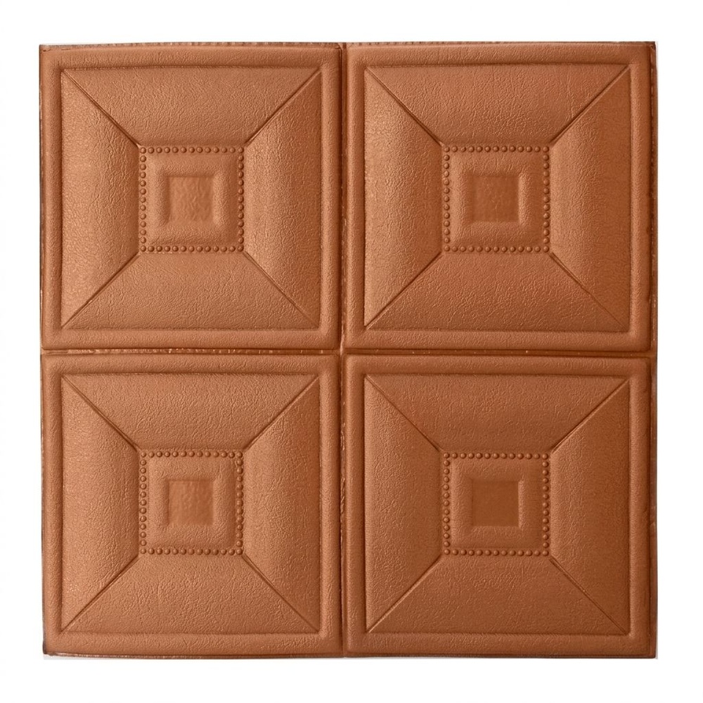 TAPIO วอลเปเปอร์ติดผนัง รุ่น Square EXM016-BN ขนาด 60x60ซม. สีน้ำตาล