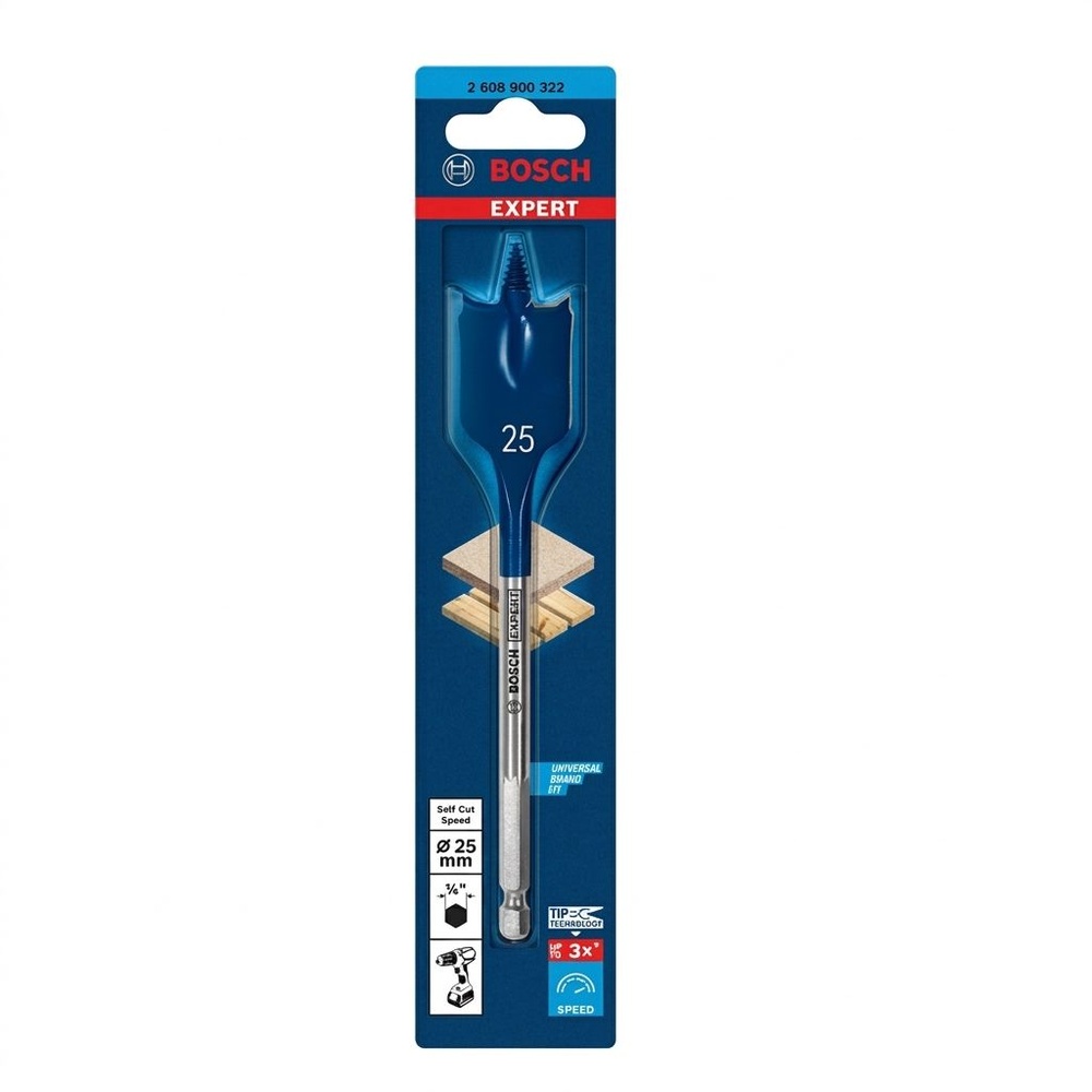 BOSCH ดอกเจาะไม้ใบพาย SelfCut Speed 25 x 152 มม Expert